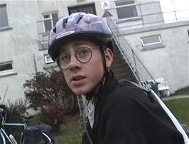 Jamie Stephens outside Armadale YH